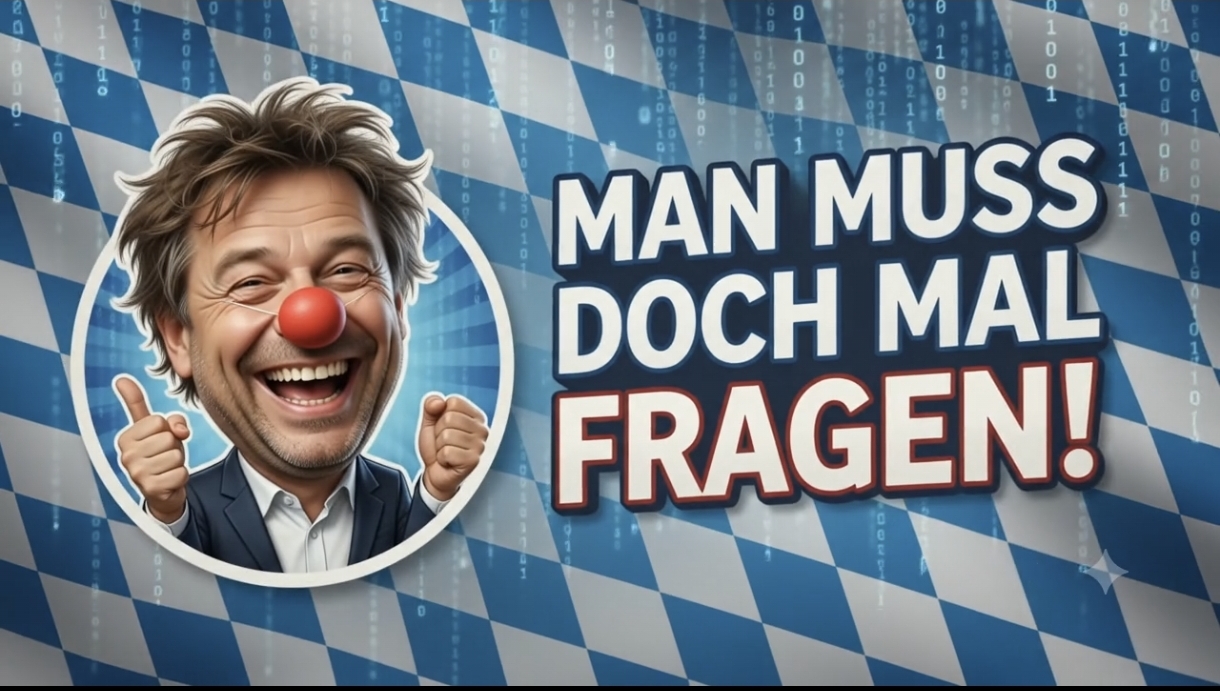 Ach Quatsch das macht der doch nicht wirklich oder? 👇😱 Ähm Herr Söder ich hab da mal eine Frage.